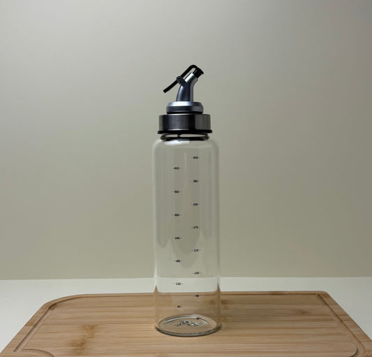 Transparent Glass oil bottle
