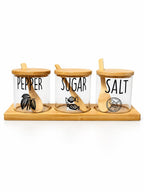 Pepper, Sugar & Salt Jar Set - studio view